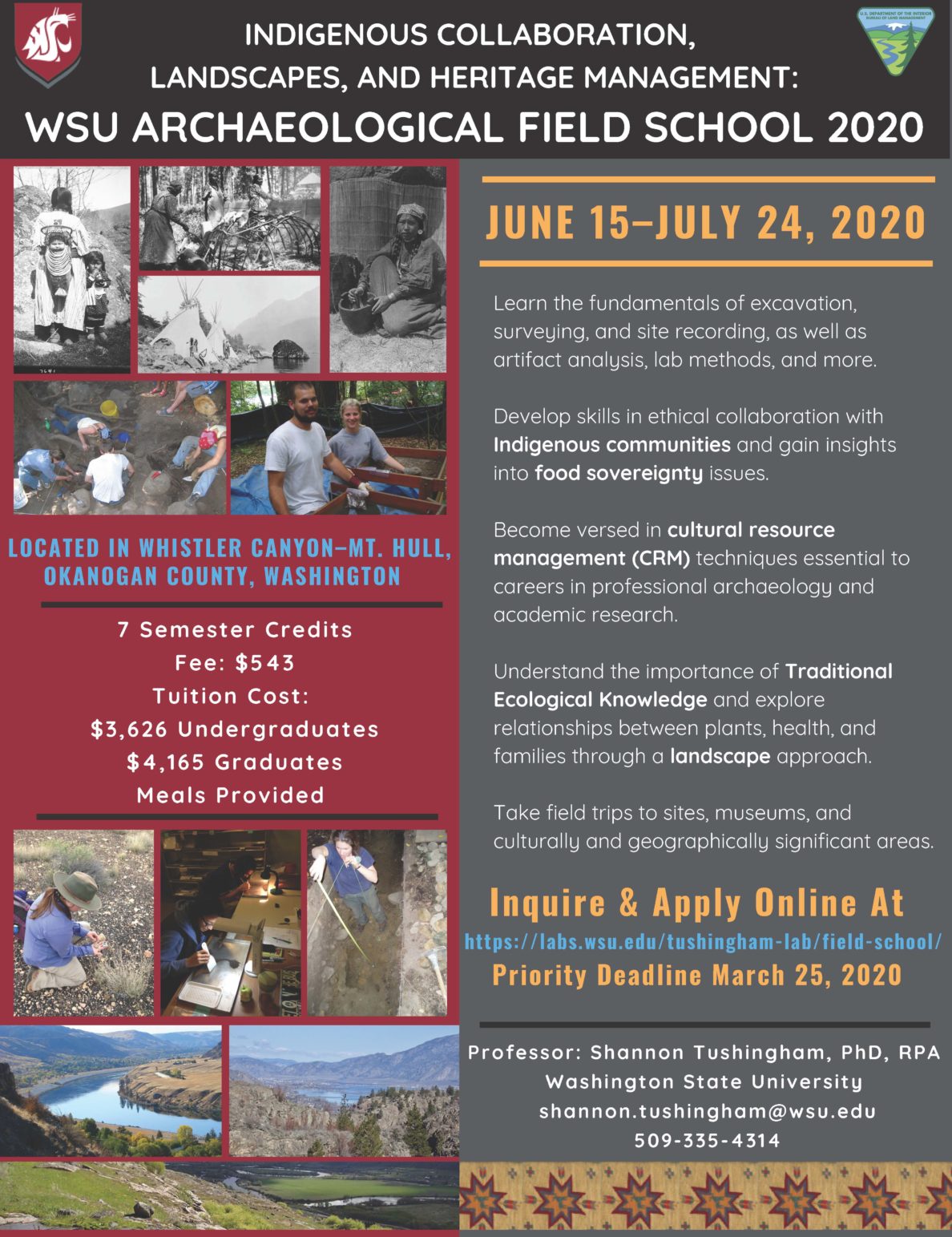 Field Schools Anthropology Washington State University