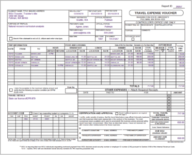 TEV showing example of a limited total reimbursement