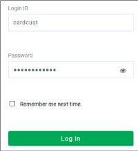 Comdata Reconciliation Report login screen