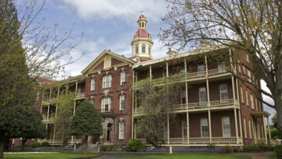 Exterior in spingtime