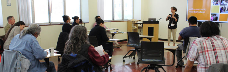 Professor teaching classroom students
