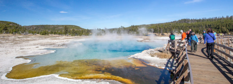Hot springs at Yellowstone National Park