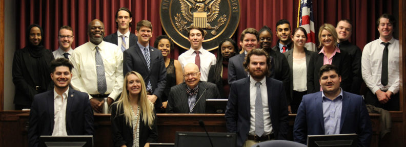 students in courtroom