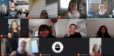 Screenshot from a video conference.