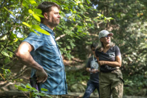 Researchers in the field.