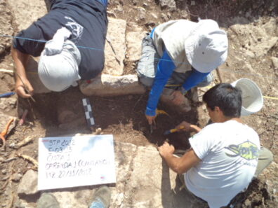 Archaeologists in the field