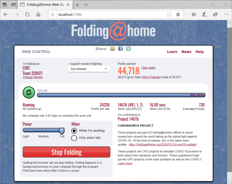 CIRC Folding@home