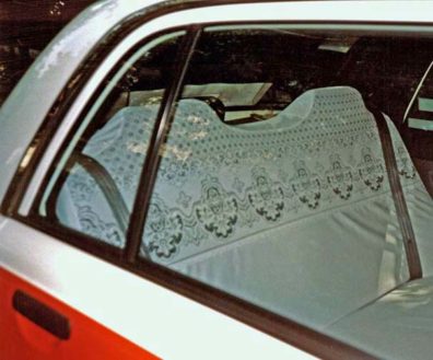 KYOTO: Cleanliness-conscious Japanese customers get fancy seat covers in taxis; the drivers wear white gloves. May 26, 1998