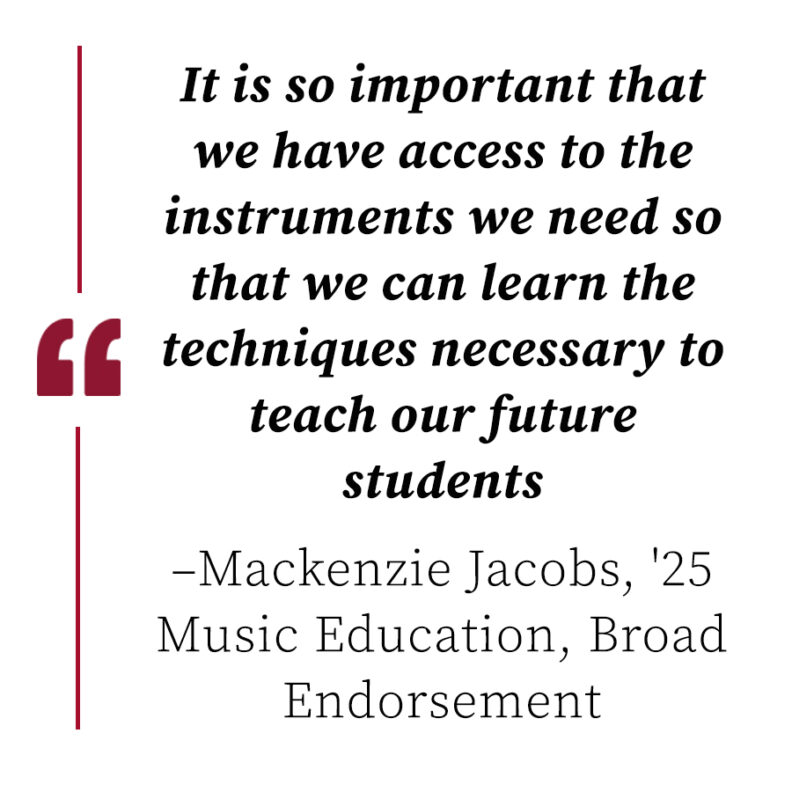 Music Education Instrument Fund School of Music Washington State