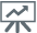 easel holding square with arrow moving up