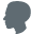 silhouette of person's profile