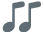 Two eighth notes