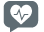 thought bubble with heart and heartline
