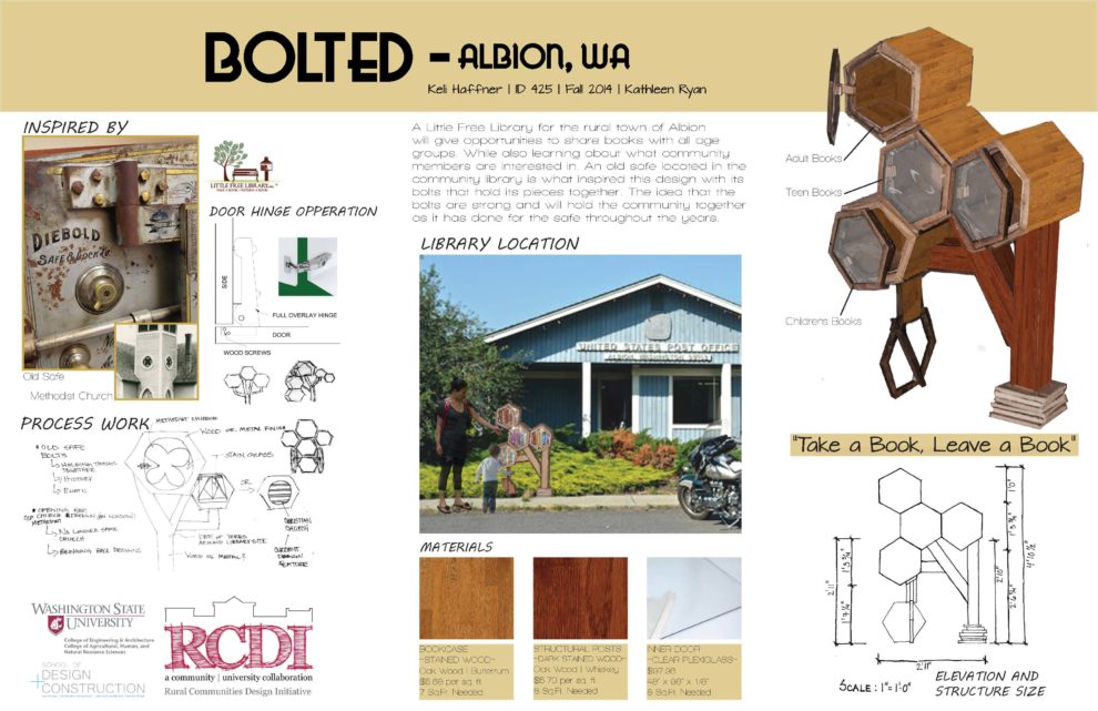 Albion WA Little Free Library Rural Communities Design Initiative