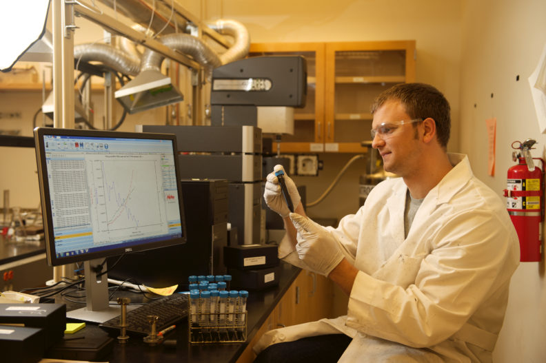 WSU Materials Science and Engineering student Mitch Rock