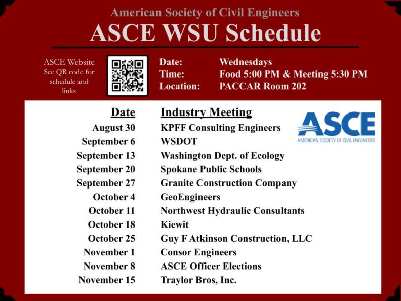 American Society of Civil Engineers Washington State University