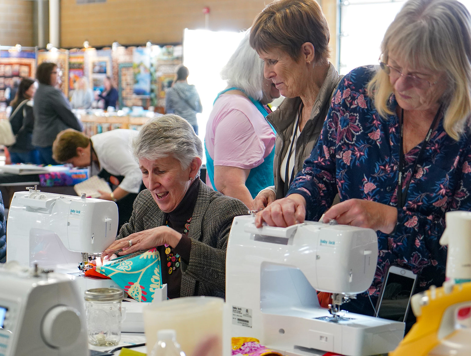 Charity Sewing at Expo Shop. Learn. Experience.