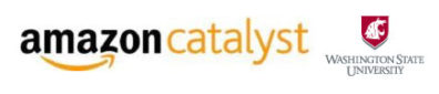 Amazon Catalyst logo and Washington State University logo