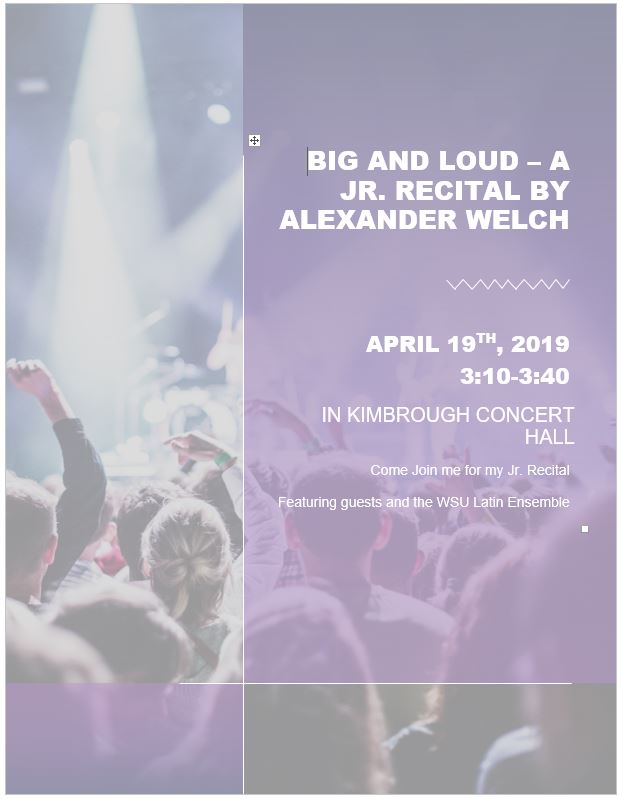 Big and loud poster