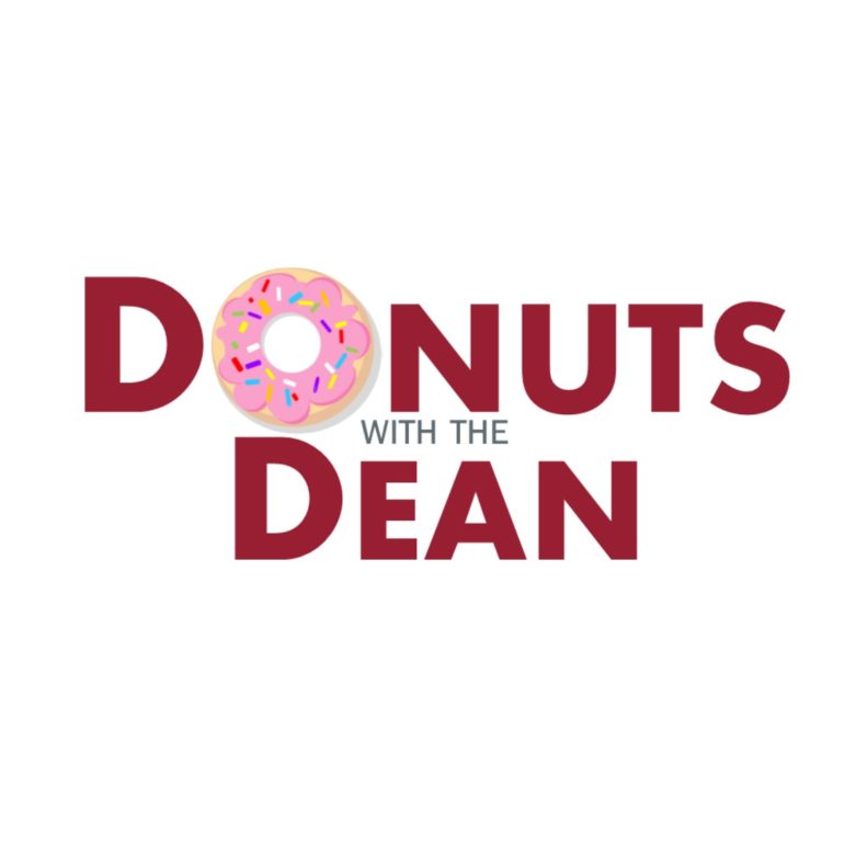 Donuts with the dean graphic