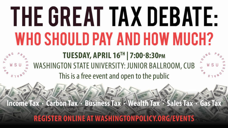 The Great tax debate poster