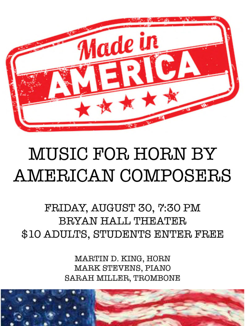 made in america recital poster august 30th 2019