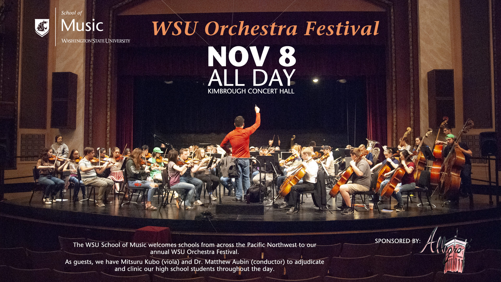 WSU Orchestra Festival Events Washington State University
