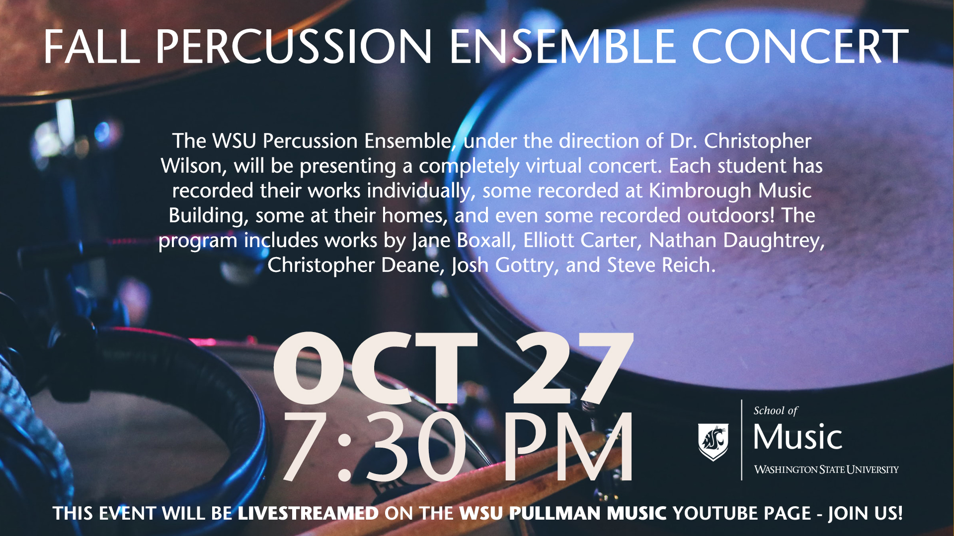 Percussion Ensemble Events Washington State University