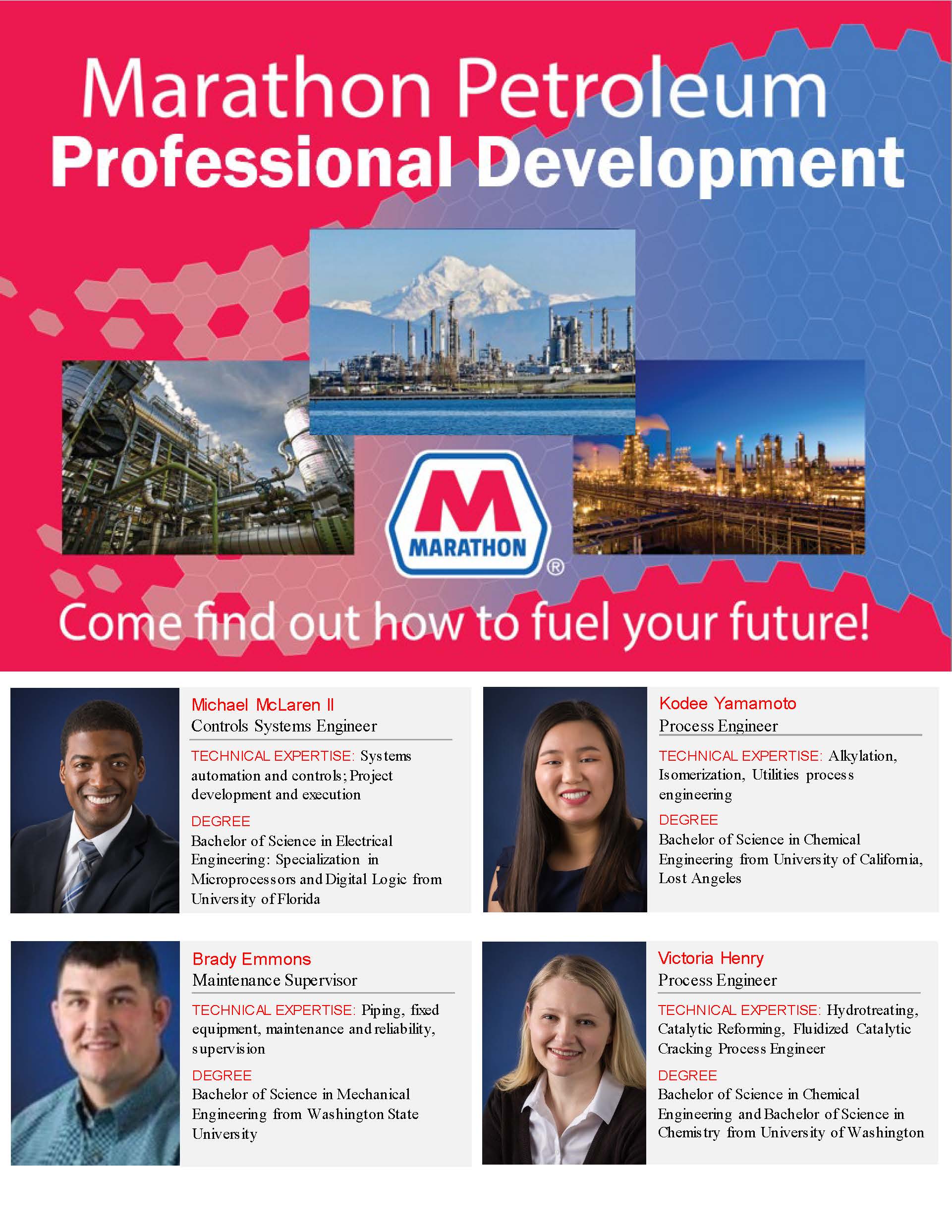 Marathon Petroleum Mock Interview Session Events Washington State