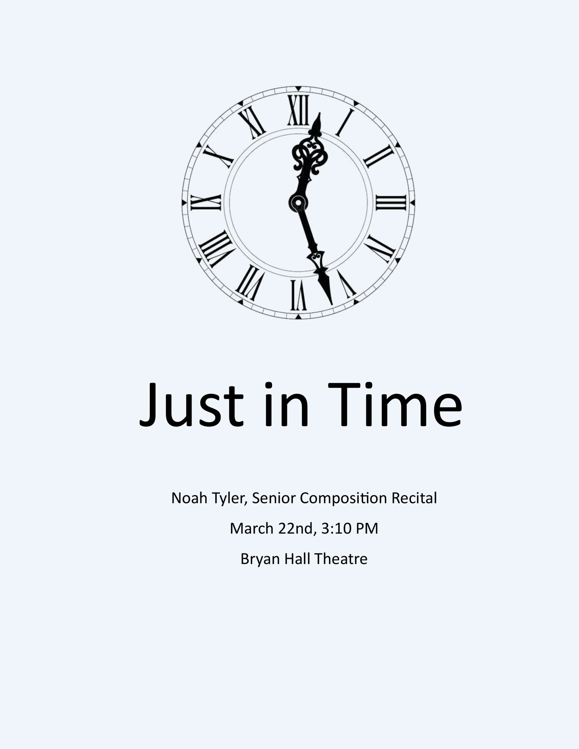 Student Recital Noah Tyler Composition Events Washington State