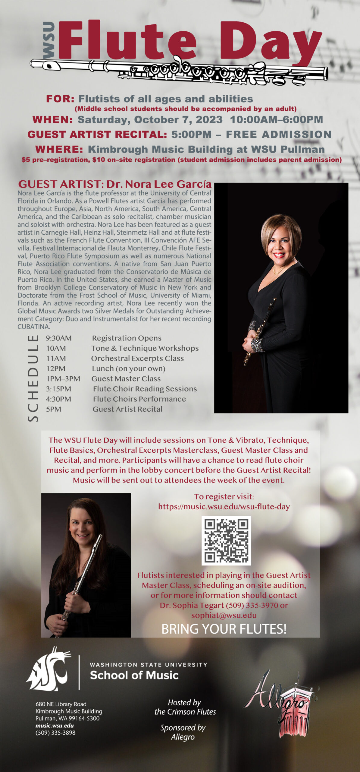 WSU Flute Day Events Washington State University