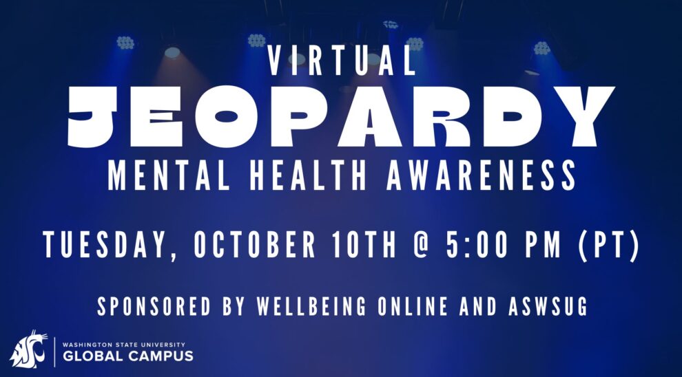 Jeopardy Game Night Mental Health Awareness Events Washington