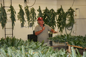 Gary Chastagner explains needle retention trials.