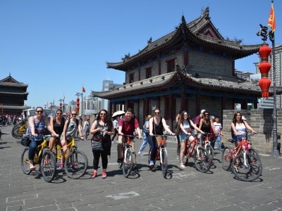 AMDT students bicycle in the city of Xi'an, one of the oldest, culturally richest cities in China.