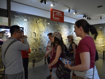 AMDT students tour the Silk Road Museum in Xian.