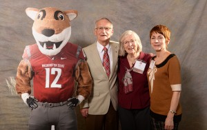 Jim and Lee Ella Ruck and Barb Smith with Butch T. Cougar