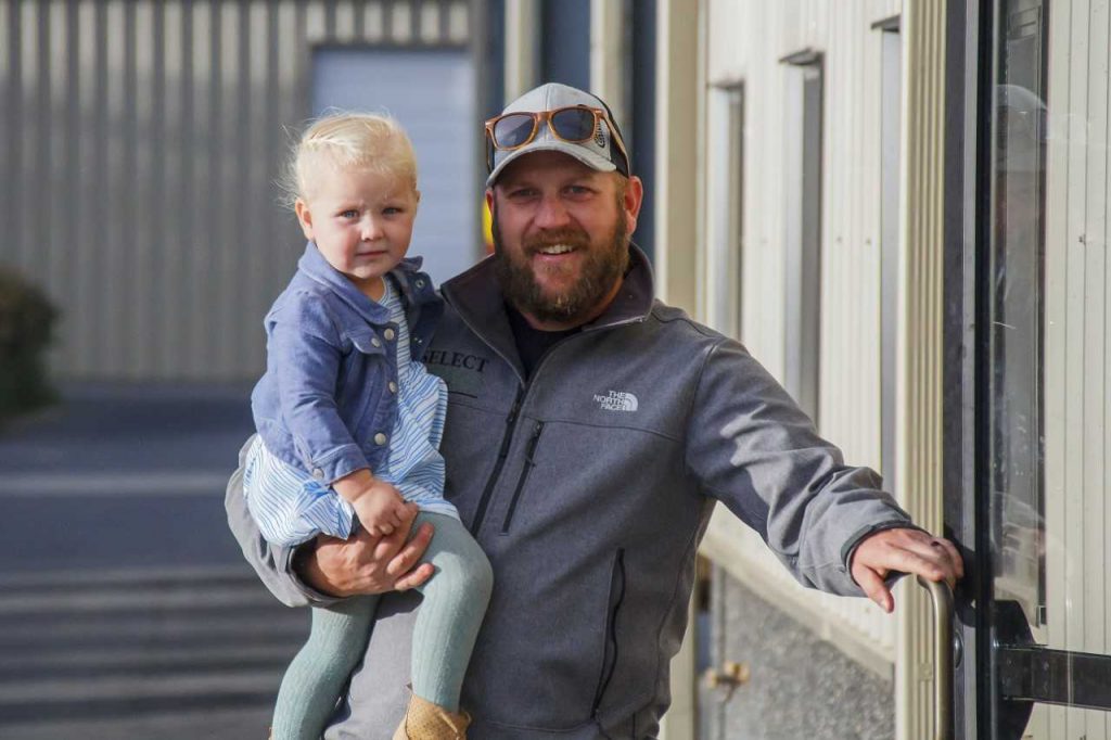 Joe and his daughter