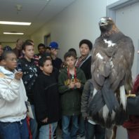 Amicus with school children