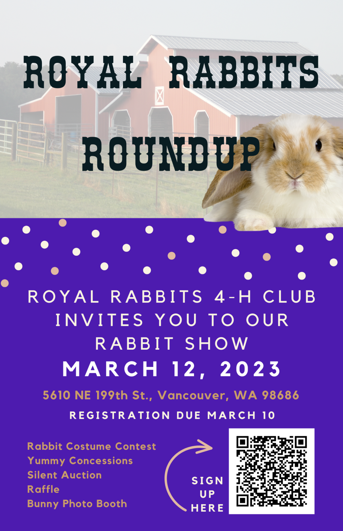 Royal Rabbit Roundup 4H Youth Development Program Washington State University