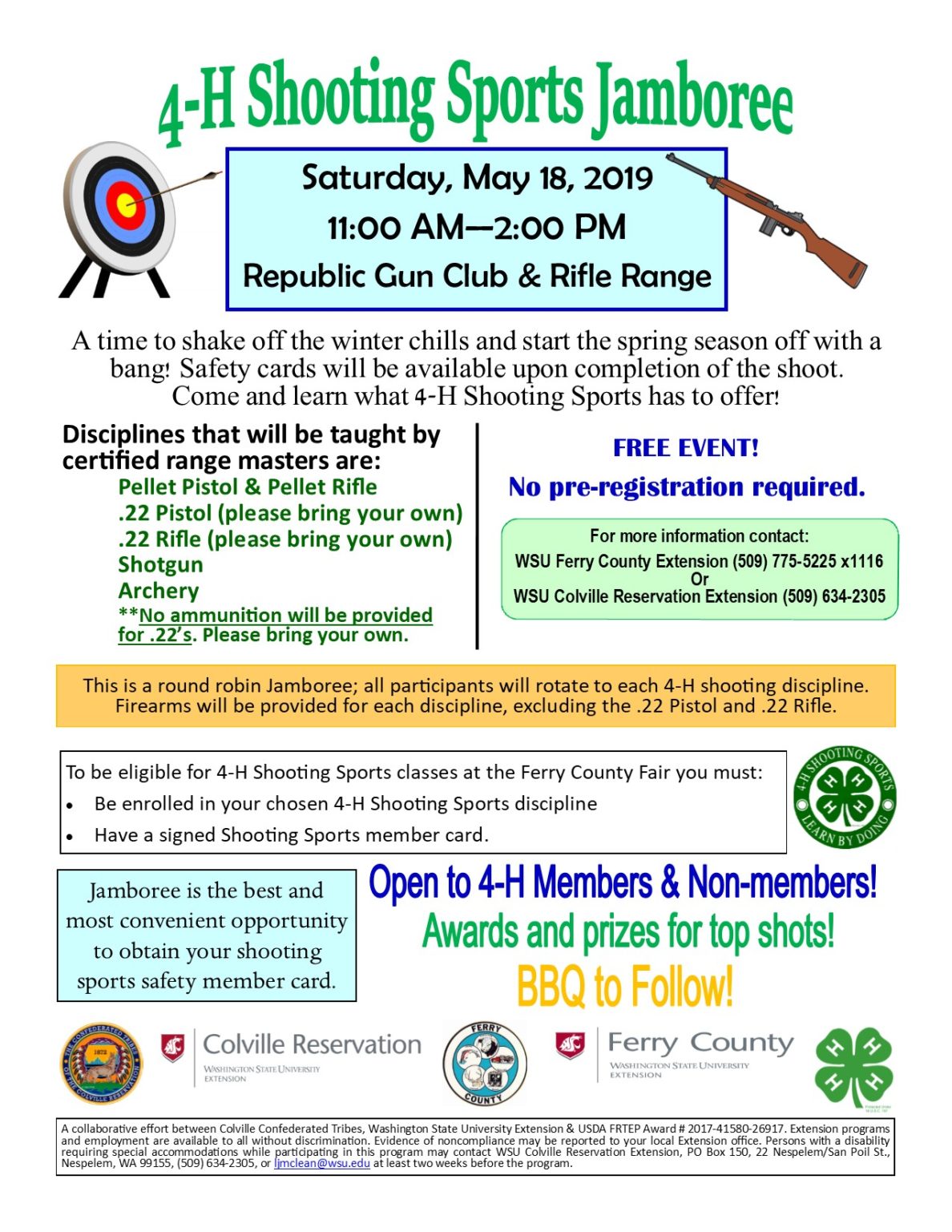 4H Shooting Sports Jamboree Ferry County Washington State University