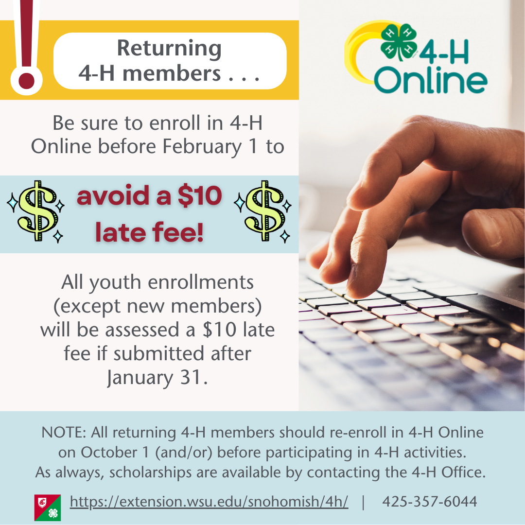 Join 4H Snohomish County Washington State University