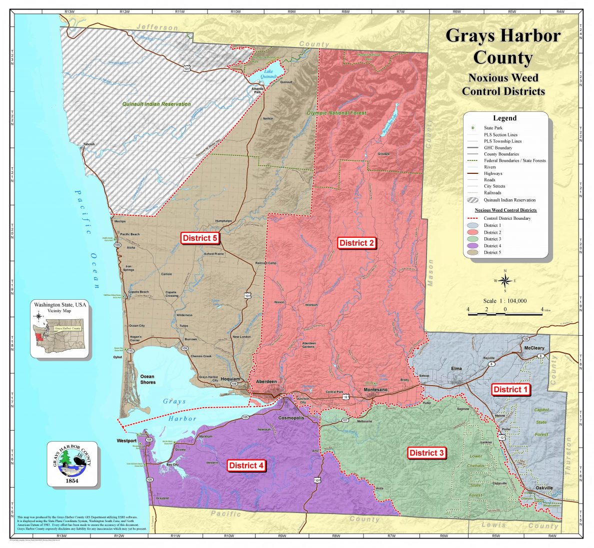 Noxious Weed Control Board Grays Harbor County Washington State