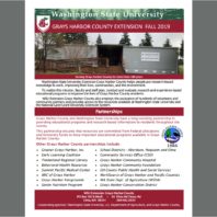 Fall 2019 Quarterly Report Cover Photo with new siding and paint on office in Elma