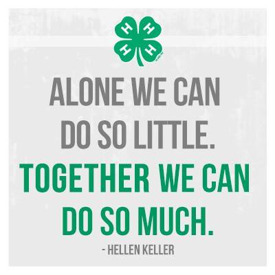 Graphic that says alone we can do so little. Together we can do so much.
