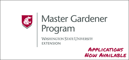 Master Gardeners Applications Available and logo
