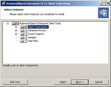 select feature window