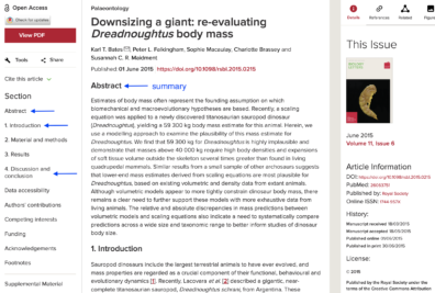 A screenshot of a scientific paper with the abstract/summary highlighted