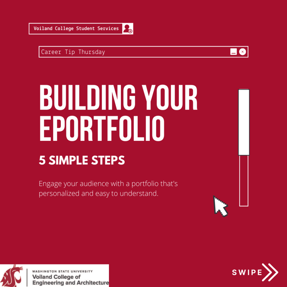 Building Your ePortfolio Voiland College Student Success Washington
