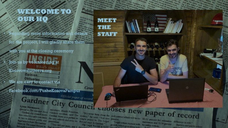 slide welcome to our HQ, meet the staff