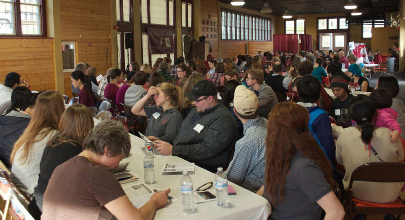 Audience listening to speaker at the Annual Recognition Program